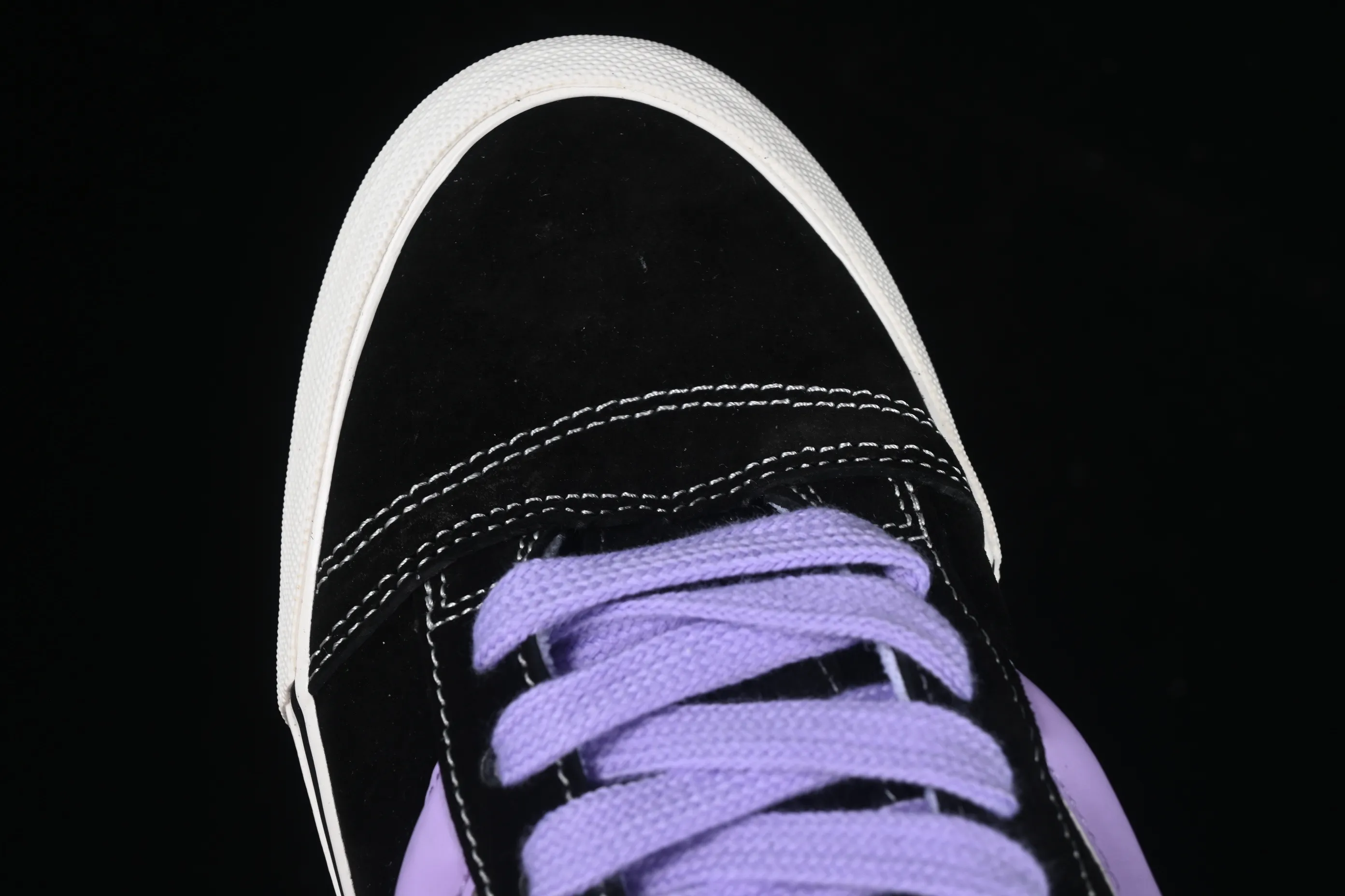 All categories Vans Vans series Vans Low Vans Knu Skool Purple Portuguese love bread shoes Comfortable and fashionable non-slip wear-resistant low-top casual sneakers VN0009QC6BT1